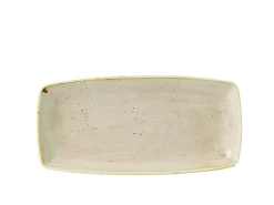 CHURCHILL Assiette plate rectangulaire Nutmeg Cream porcelaine vitrifiée 29,5x14 cm Stonecast Nutmeg Online