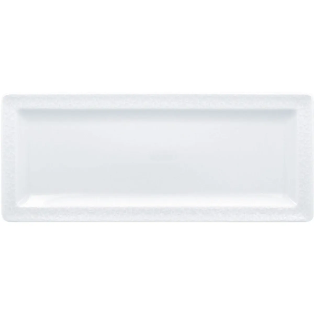 Assiette plate rectangulaire blanc porcelaine 29,1x12,1 cm Charm - RAK Outlet