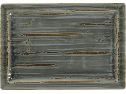 RAK Assiette plate rectangulaire Peridot porcelaine vitrifiée 33,6x23,2 cm stone Spot Hot