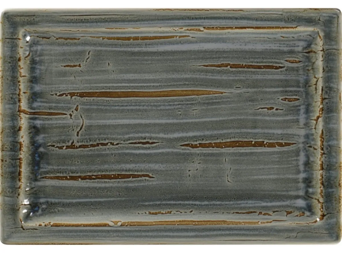RAK Assiette plate rectangulaire Peridot porcelaine vitrifiée 33,6x23,2 cm stone Spot Hot