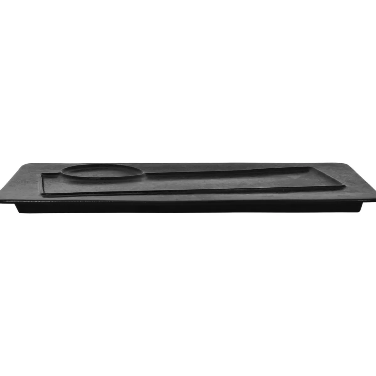 Assiette plate rectangulaire noir porcelaine vitrifiée 35,3x22,1 cm Create - RAK
