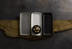 Assiette plate rectangulaire Jet porcelaine 36x17,1 cm Evo - DUDSON Sale
