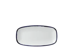 DUDSON Assiette plate rectangulaire Ink porcelaine vitrifiée 35,5x18,9 cm Harvest Hot