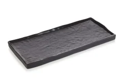 REVOL Assiette plate rectangulaire noir porcelaine culinaire 30x13,5 cm Solstice