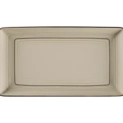 RAK Assiette plate rectangulaire Argila Décor Larissa porcelaine 33,8x18,3 cm Earth Best