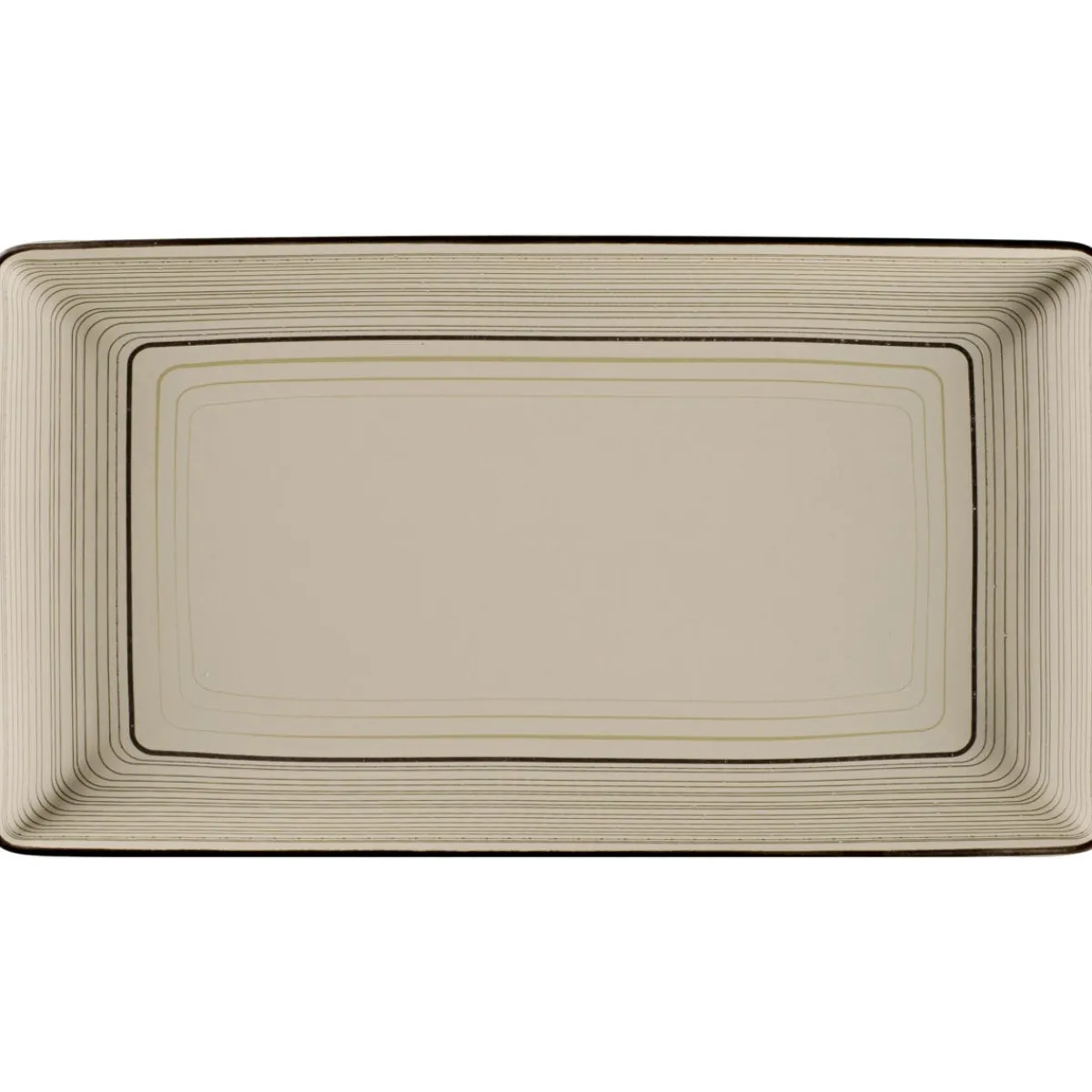 RAK Assiette plate rectangulaire Argila Décor Larissa porcelaine 33,8x18,3 cm Earth Best