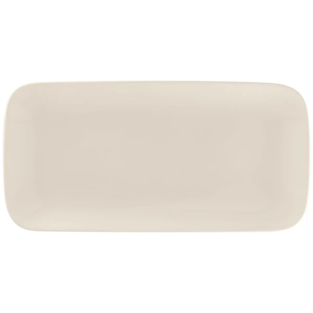 Assiette plate rectangulaire blanc porcelaine bone china 27,7x13,9 cm Bravura - RAK Online