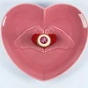 RAK Assiette plate relief rose porcelaine 28,3x25 cm  Cliché New
