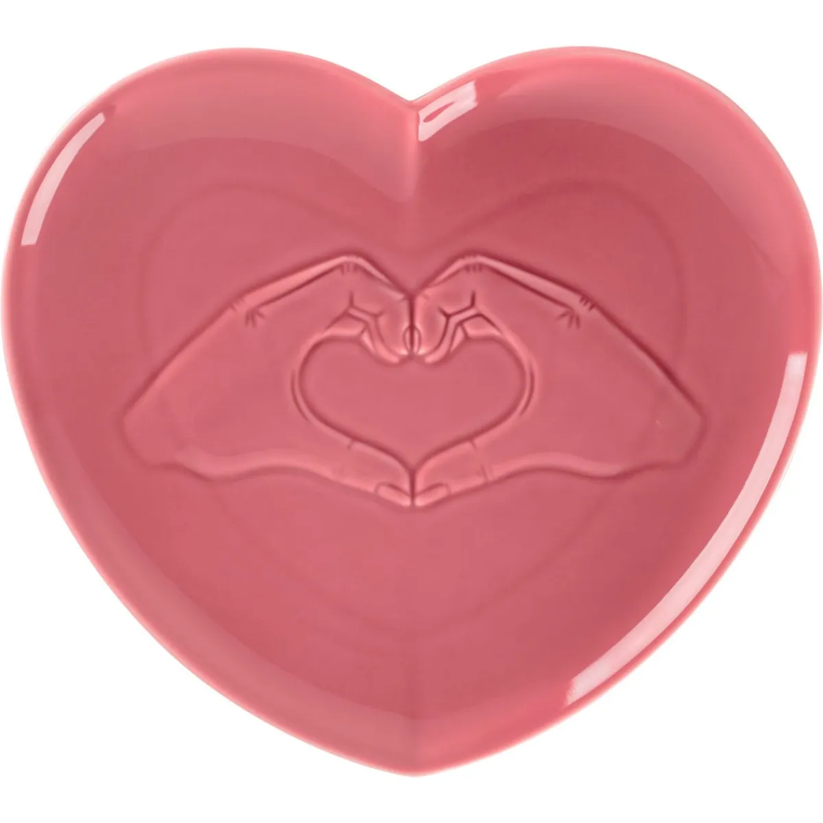 RAK Assiette plate relief rose porcelaine 28,3x25 cm Cliché New
