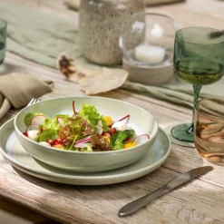 VILLEROY & BOCH Assiette plate rond alga porcelaine Ø 24 cm Perlemor Discount