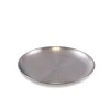 Assiette plate rond argent inox Ø 20 cm Inox - PLASTOREX Hot