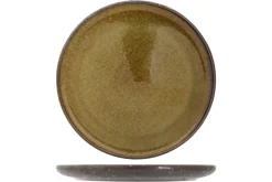 Assiette plate rond argent porcelaine Ø 21 cm Elements Mineral - PROOF Best