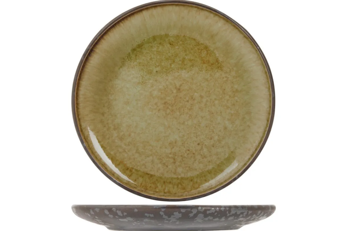 PROOF Assiette plate rond argent porcelaine Ø 16 cm Elements Mineral Discount