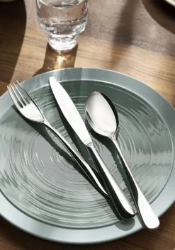 DEGRENNE Assiette plate rond argile verte grès émaillé Ø 29 cm Bahia Clearance