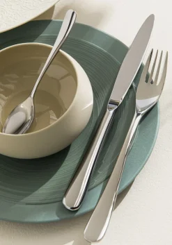 DEGRENNE Assiette plate rond argile verte grès émaillé Ø 23 cm Bahia Clearance