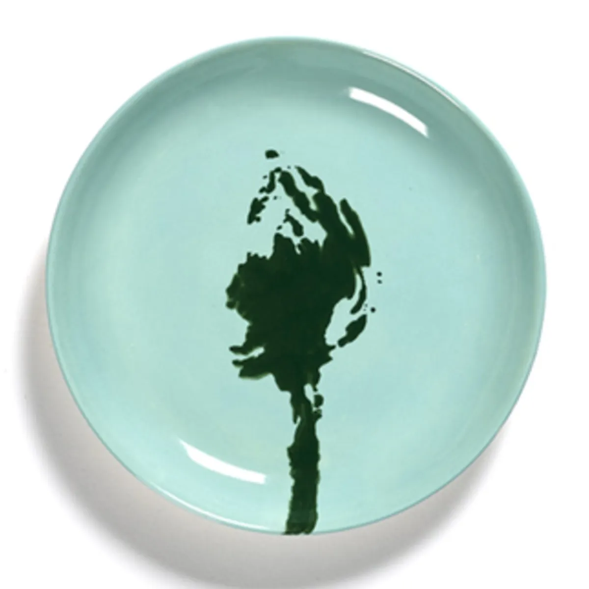 Assiette plate rond azure artichaut vert grès émaillé Ø 16 cm Feast By Ottolenghi - SERAX Sale