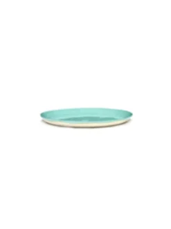 SERAX Assiette plate rond azure grès émaillé Ø 26,5 cm Feast By Ottolenghi New