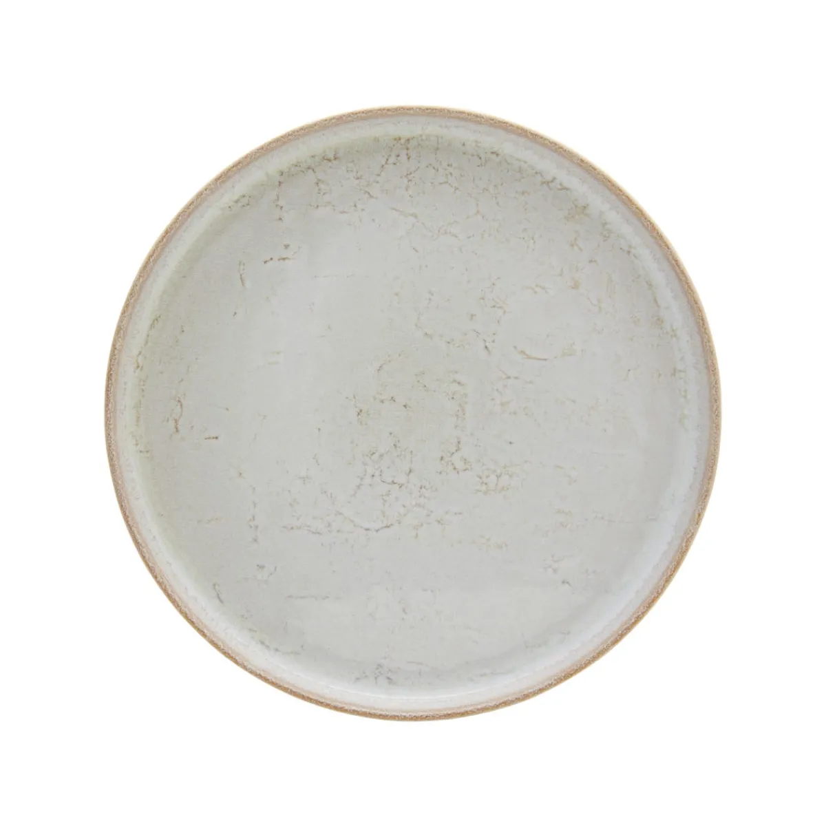 ACCOLADE Assiette plate rond beige grès émaillé Ø 28 cm Sand Outlet