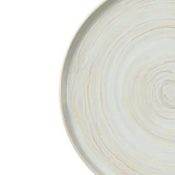 ACCOLADE Assiette plate rond beige grès émaillé Ø 28 cm Aurora New