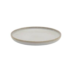 ACCOLADE Assiette plate rond beige grès émaillé Ø 22 cm Sand New