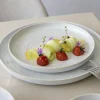 Assiette plate rond beige grès émaillé Ø 22 cm Aurora - ACCOLADE Best