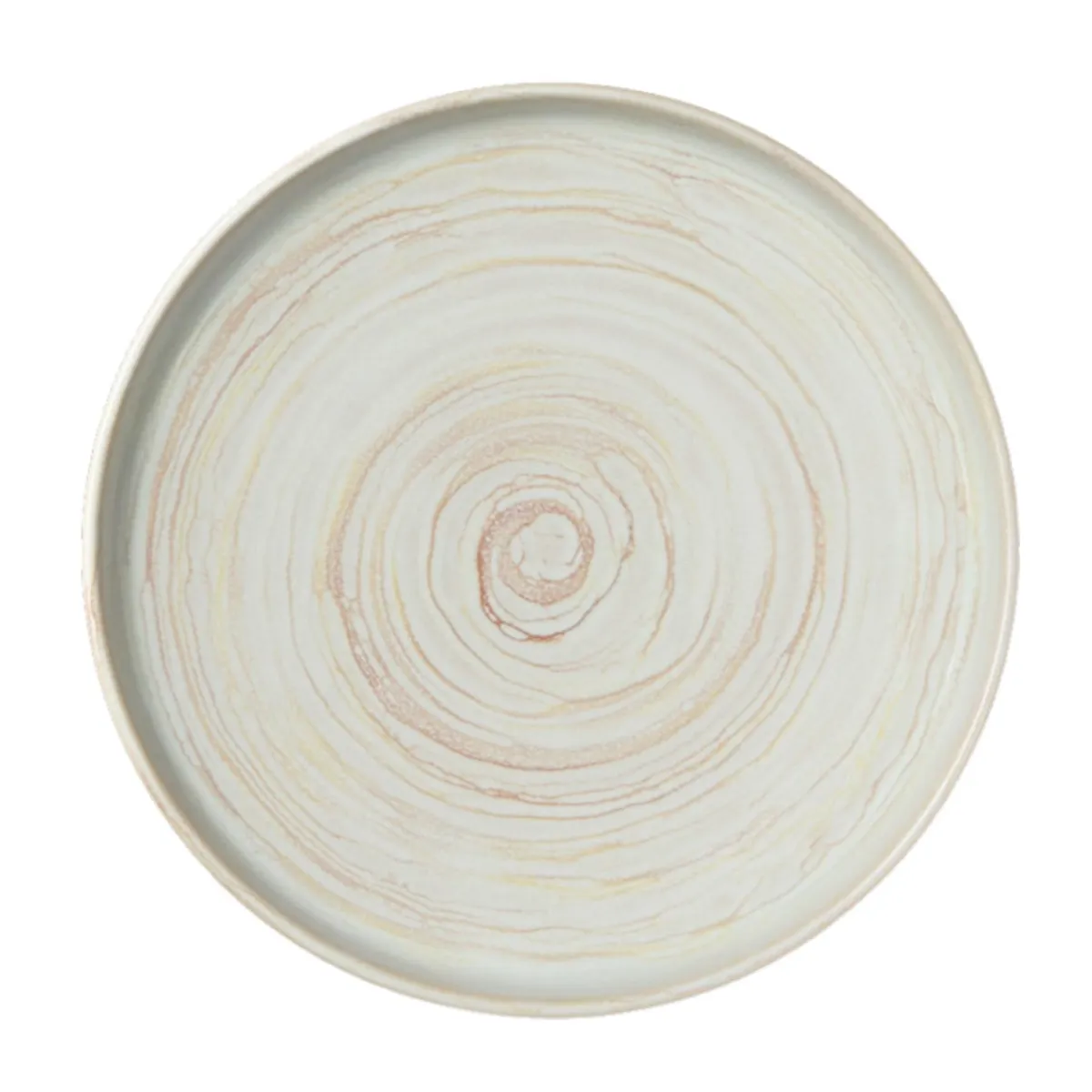 Assiette plate rond beige grès émaillé Ø 22 cm Aurora - ACCOLADE Best