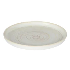 Assiette plate rond beige grès émaillé Ø 22 cm Aurora - ACCOLADE Best