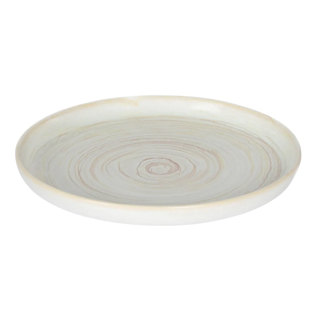 Assiette plate rond beige grès émaillé Ø 22 cm Aurora - ACCOLADE Best
