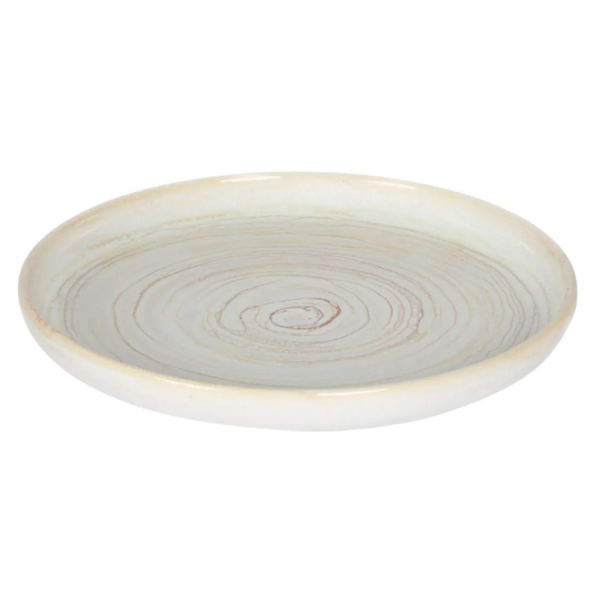 ACCOLADE Assiette plate rond beige grès émaillé Ø 17 cm Aurora Best