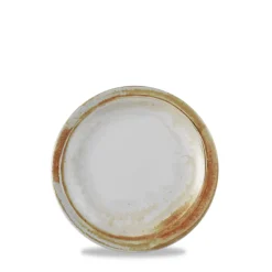 Assiette plate rond beige porcelaine vitrifiée Ø 28 cm Finca Sanstone - DUDSON Clearance