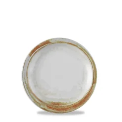 DUDSON Assiette plate rond beige porcelaine vitrifiée Ø 25,5 cm Finca Sanstone Discount