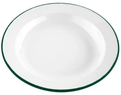 Assiette plate rond blanc acier émaillé Ø 24 cm 24 cm - Aucune Clearance