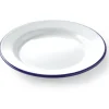 HENDI Assiette plate rond blanc acier émaillé Ø 20 cm Clearance