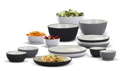 PLATEX Assiette plate rond blanc mélamine Ø 26 cm Wave Best