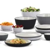 Assiette plate rond blanc mélamine Ø 22 cm Wave - PLATEX Online