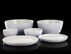 PLATEX Assiette plate rond blanc mélamine Ø 22 cm Wave Best