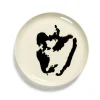 SERAX Assiette plate rond blanc poivron noir grès émaillé Ø 22 cm Feast By Ottolenghi Online
