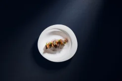Assiette plate rond blanc porcelaine bone china 32,4x30 cm Pose - RAK