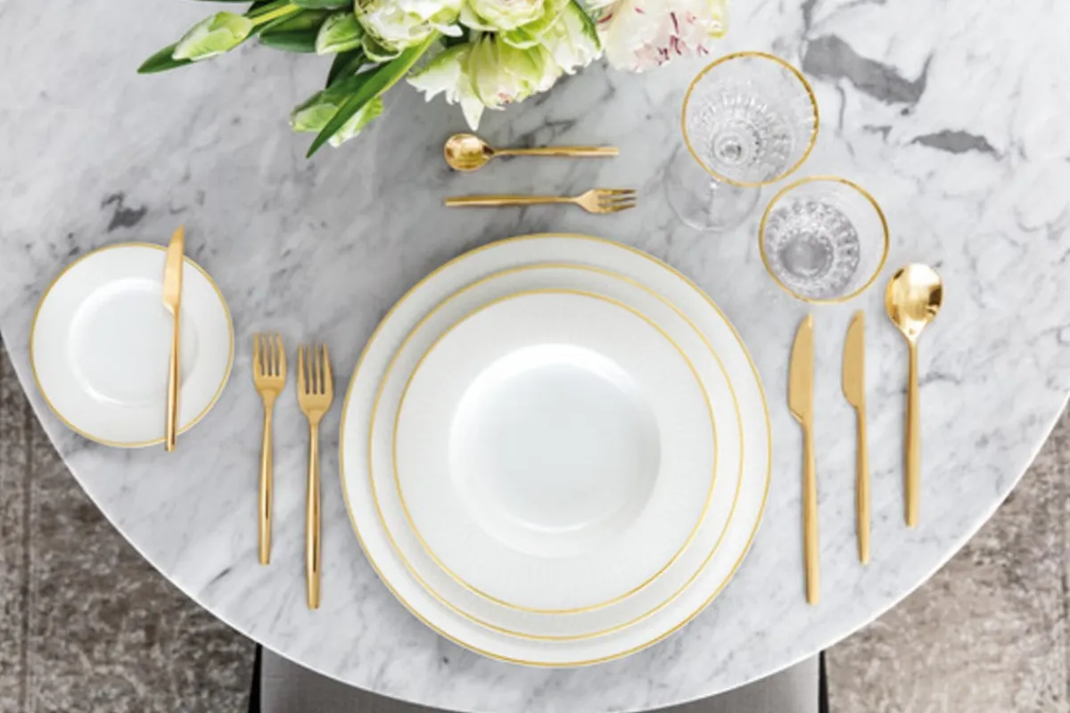 Assiette plate rond blanc porcelaine bone china Ø 22,5 cm Chateau Septfontaines - VILLEROY & BOCH Outlet
