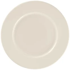 Assiette plate rond blanc porcelaine bone china Ø 25,1 cm Fedra - RAK Sale