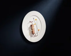 Assiette plate rond blanc porcelaine bone china Ø 25,1 cm Fedra - RAK Sale