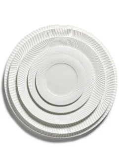 SERAX Assiette plate rond blanc porcelaine bone china Ø 14 cm Nido Discount