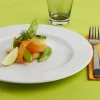 Assiette plate rond blanc porcelaine Ø 26 cm Roma - Aucune Outlet