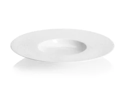 Assiette plate rond blanc porcelaine de limoges Ø 30 cm Collection L Couture - DEGRENNE