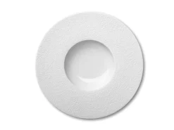 Assiette plate rond blanc porcelaine de limoges Ø 30 cm Collection L Couture - DEGRENNE