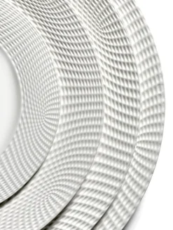Assiette plate rond blanc porcelaine bone china Ø 18 cm Nido - SERAX Outlet