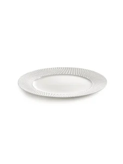 Assiette plate rond blanc porcelaine bone china Ø 24 cm Nido - SERAX Discount