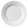 ESSENTIALS COLLECTION Assiette plate rond blanc porcelaine Ø 27 cm Bazik Online