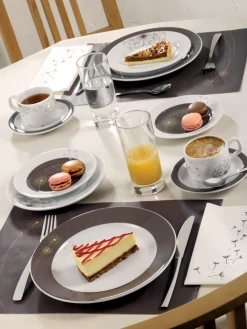 Assiette plate rond blanc porcelaine Ø 19 cm Intemporel - PRO.MUNDI Hot