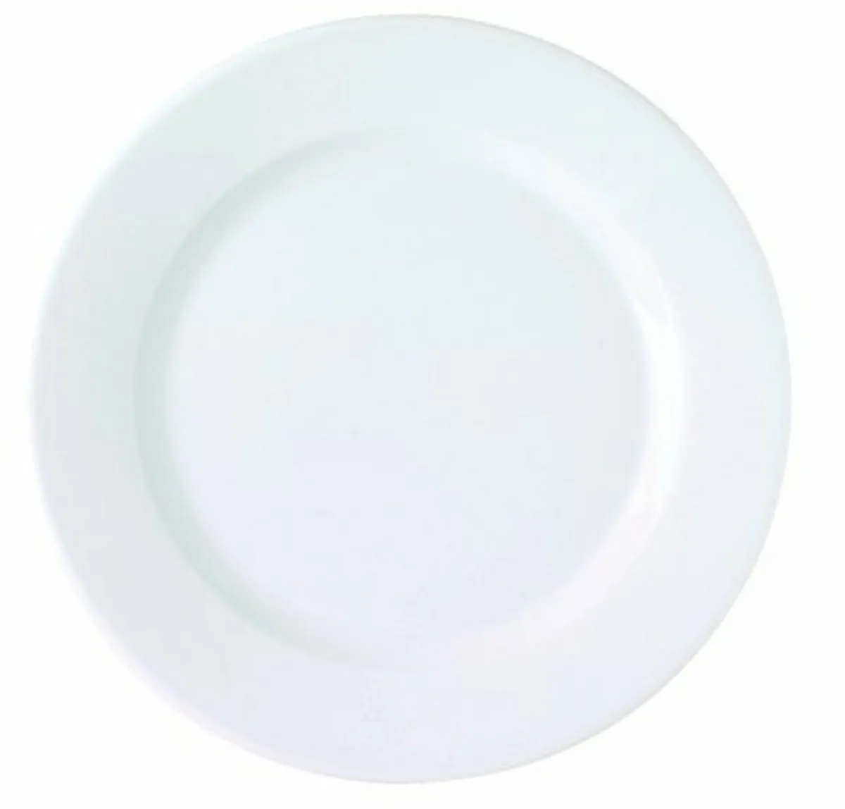 Assiette plate rond blanc porcelaine Ø 19 cm K - PRO.MUNDI New